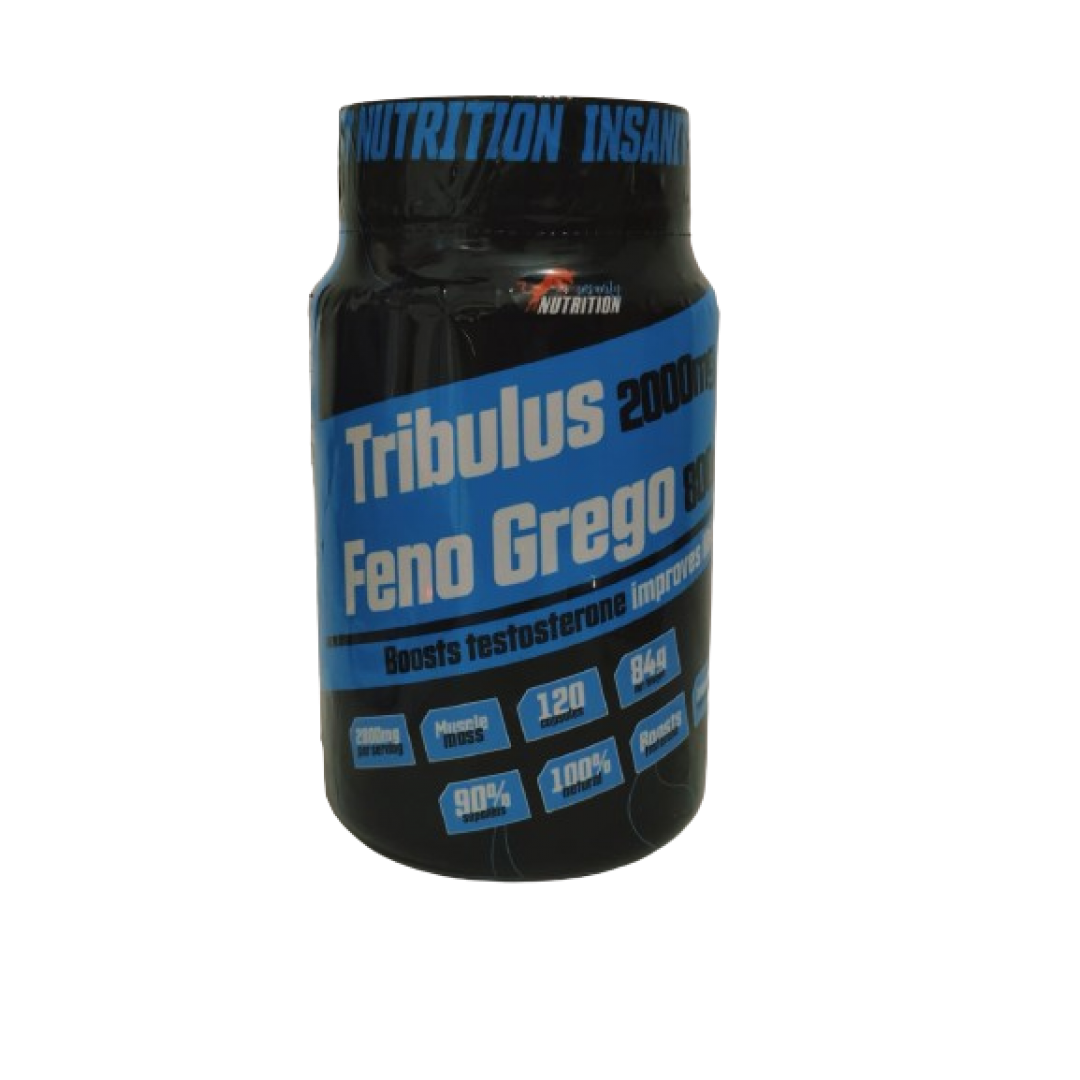 TRIBULUS WITH FENO GREGO INSANITY NUTRITION - 120 CAPS