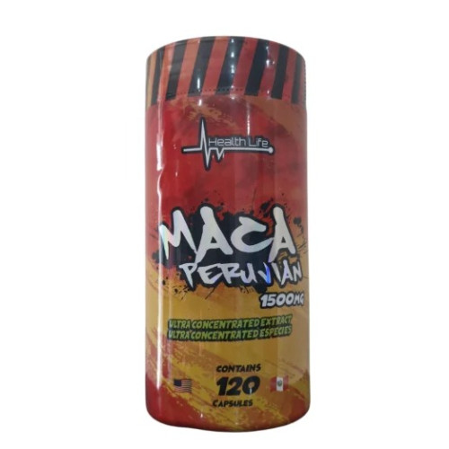 MACA PERUVIAN 1.500MG HEALTH LIFE - 120 CAPS