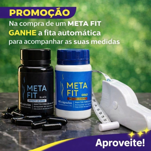 COMBO META FIT BLACK + META FIT GOLD + FITA MÉTRICA AUTOMÁTICA  - KIT