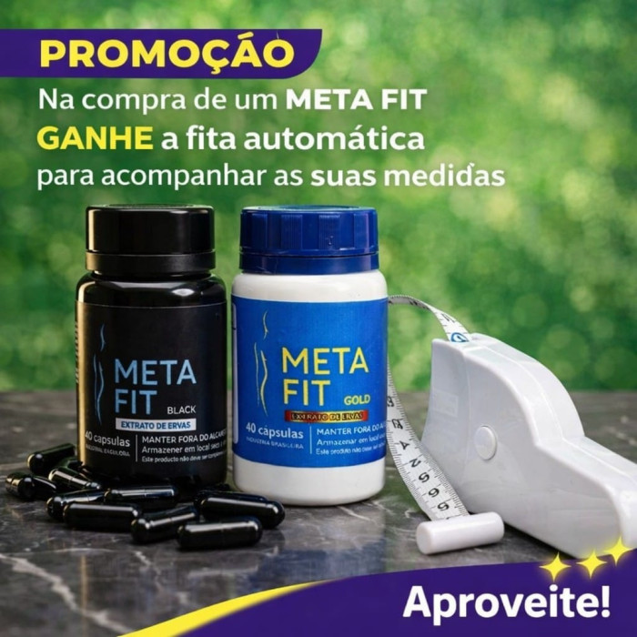 COMBO META FIT BLACK + META FIT GOLD + FITA MÉTRICA AUTOMÁTICA - KIT COMBO META FIT BLACK + META FIT GOLD + FITA MÉTRICA AUTOMÁTICA - KIT