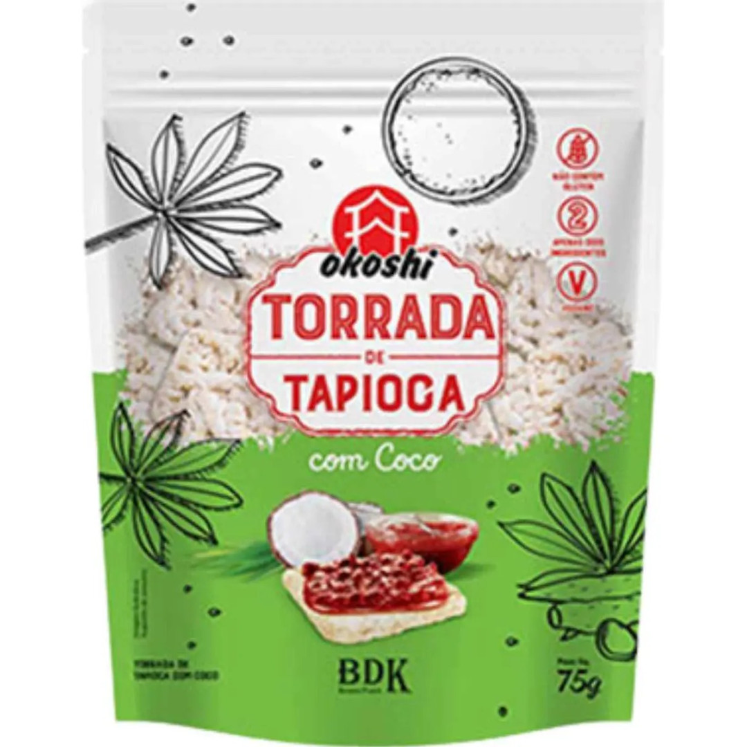 TORRADA TAPIOCA COM COCO OKOSHI