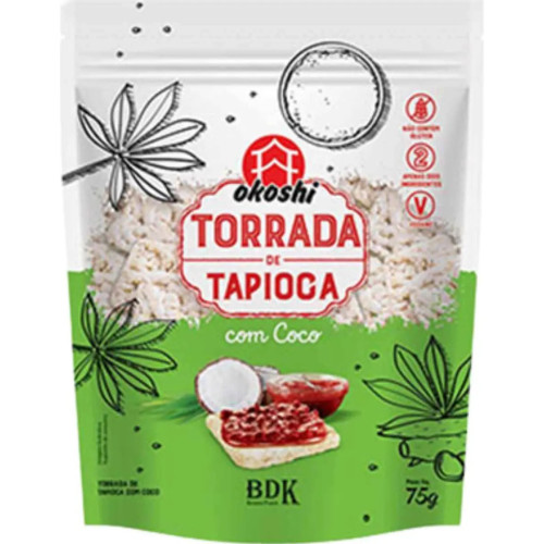 TORRADA TAPIOCA COM COCO OKOSHI