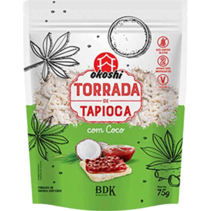 TORRADA TAPIOCA COM COCO OKOSHI