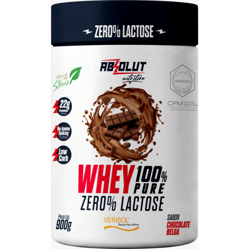 WHEY 100%PURE ZERO LACTOSE COM COLÁGENEO ABSOLUT